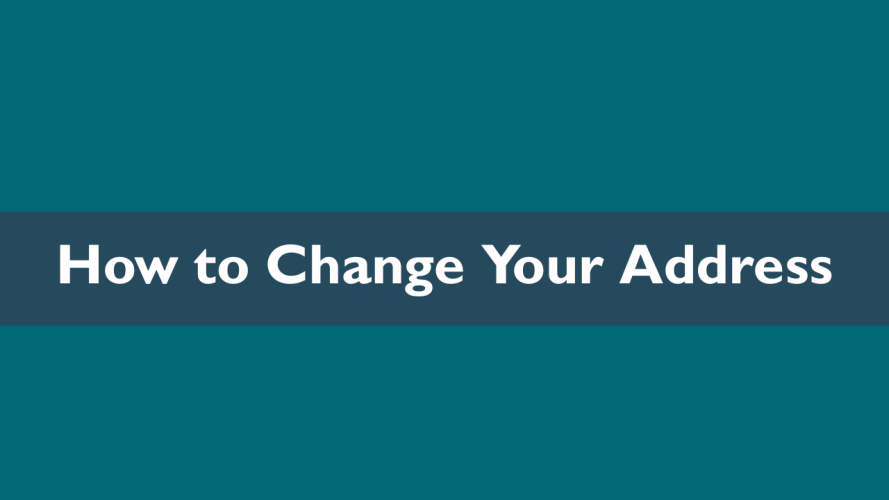 How to Change Your Address
